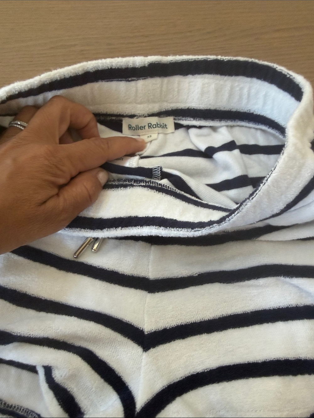 Roller Rabbit Navy & White Striped shorts